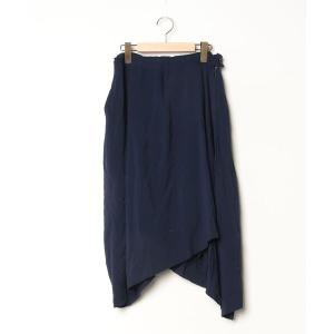 「Ground Y」 フレアスカート - ネイビー レディース