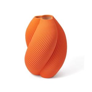 花瓶 セラミック 3D フラワーベース M オレンジ