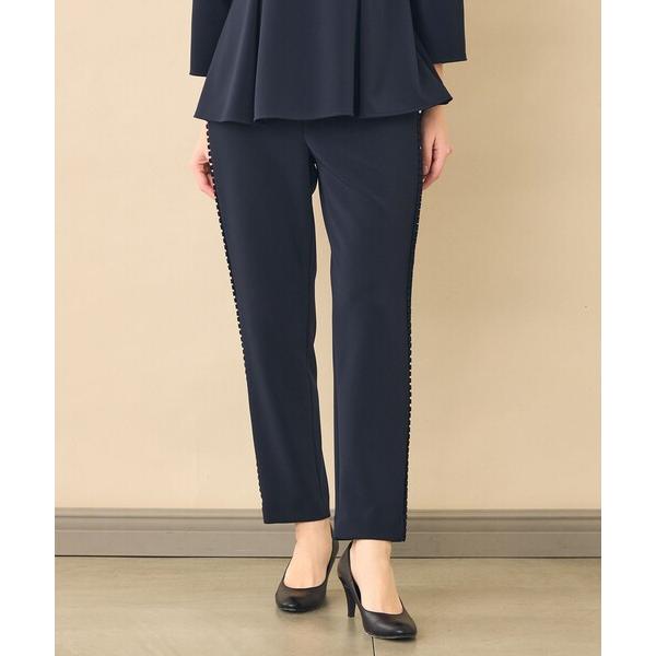 パンツ 「AMACA THE EDITION」フリルラインポンチパンツ レディース