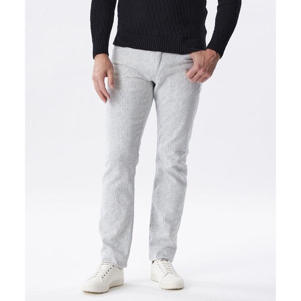 ジーンズ パイソンジャカードデニムパンツ メンズ