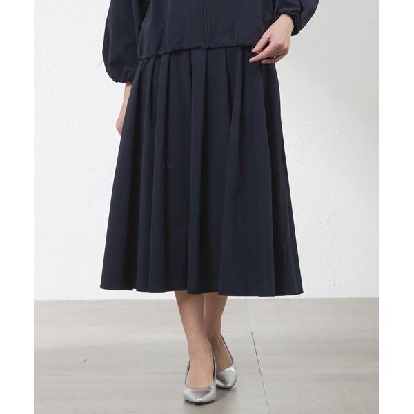 スカート 「TEXBRID(R)×ダントツ撥水(R)」タックフレアスカート