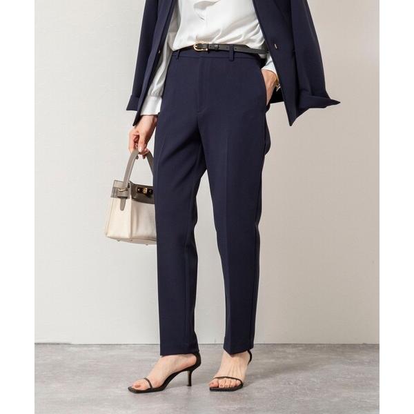 パンツ 「セットアップ対応」ウォッシャブルWクロス2WAYストレッチテーパードパンツ レディース