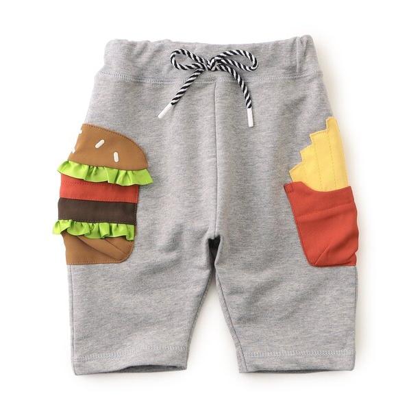 パンツ ファーストフードポケットサルエルパンツ キッズ 子供服 男の子 女の子