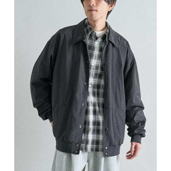 ブルゾン アウター 襟付きナイロンスタジャン メンズ