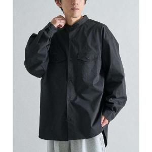 シャツ バンドカラーシャツ メンズ