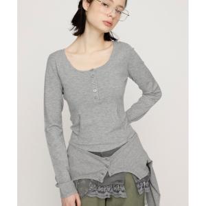 tシャツ HENLY NECK TOPS ヘンリーネックトップス 春服 レディース