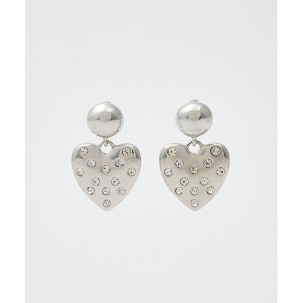 ピアス RHINESTONE HEART P/EARRING ラインストーンハートピアス 春服 レデ...