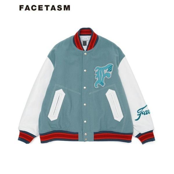 ダウンジャケット ダウン 「FACETASM」PATCHED STADIUM JACKET / スモ...