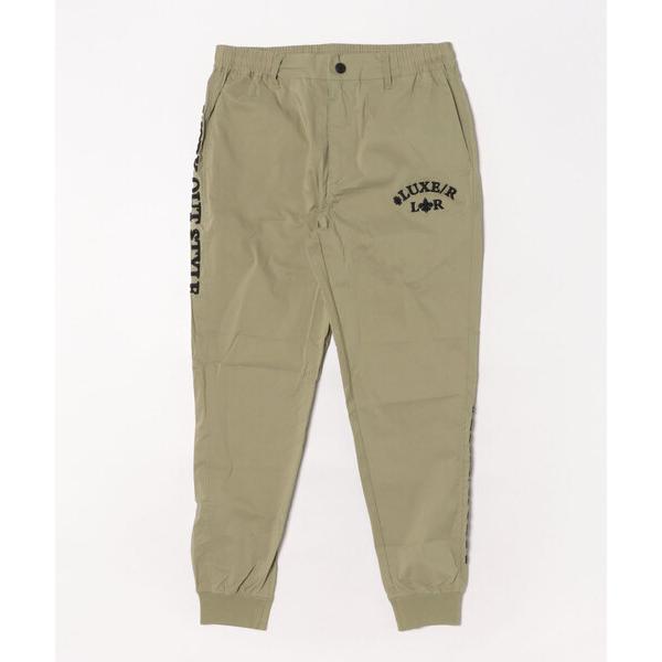 スウェットパンツ ジャージ (RM)「LUXE/R GOLF」ナイロン ストレッチ コード刺繍 ジョ...