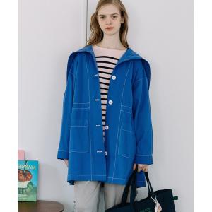 コート アウター フードファスナーカバーオール レディース