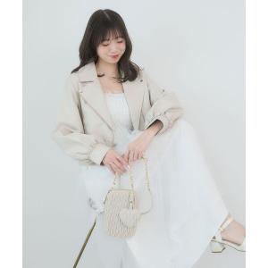 ブルゾン アウター Ladyショートライダース レディース