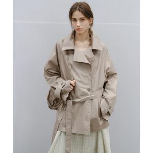 トレンチコート コート 「tageechita」ベルト付き ショートトレンチコート レディース メンズ