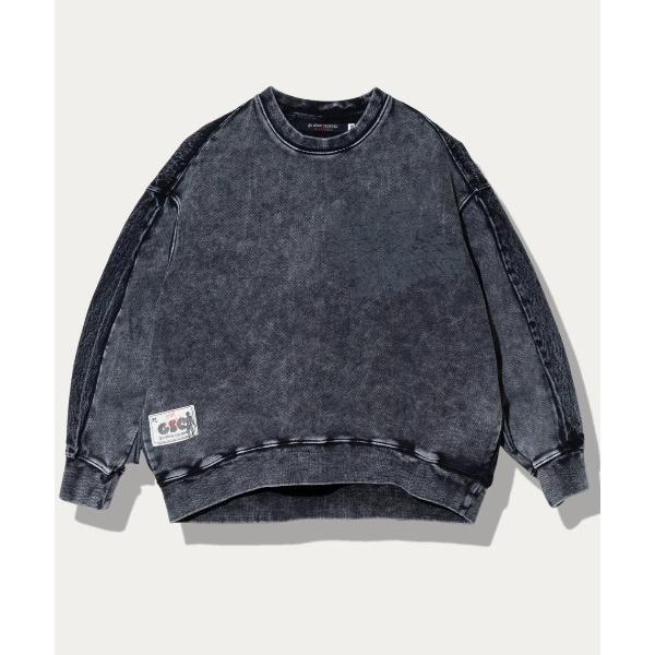 トレーナー スウェット MIX FAB ルーズプルオーバー HARD WASH メンズ レディース