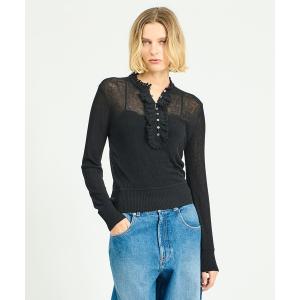 ニット セーター ESTNATION / クロシェポイント シアーニット レディース