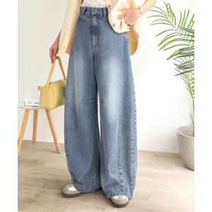 ジーンズ デニム デニムパンツ 「JaVaジャバコラボ」ゆるっと可愛い、最旬シルエット。バレルレッグワイドカーブデニムパンツ レディース｜ZOZOTOWN Yahoo!店
