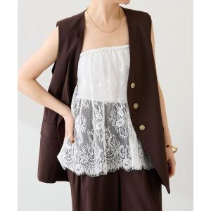 スカート レースレイヤードミニ