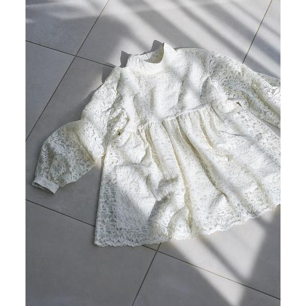 ブラウス シャツ 「好きを着て気分が上がる」洗えるレースチュニックブラウス レディース