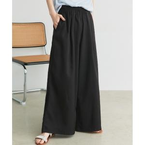 ワイドパンツ スラックス パンツ フロントタック イージーワイドパンツ レディース