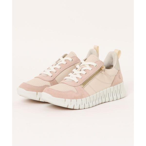スニーカー ECCO 売れ筋モデル 歩きやすい GRUUV レディース 本革 サイドジップ レディー...