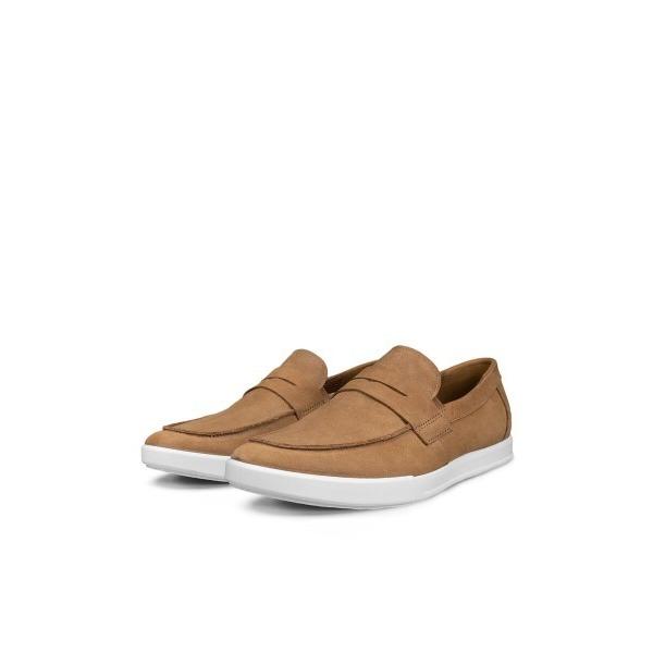 ローファー ECCO ON/OFF兼用 通勤靴 TRAVEL メンズ 本革 ローファー メンズ