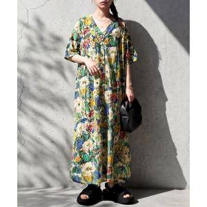 アンティカ antiqua シャツワンピース 花...の商品画像