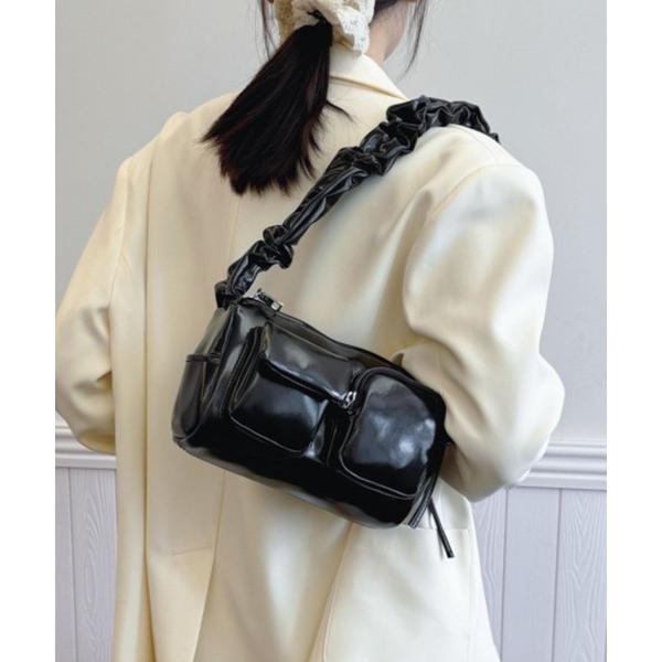 ショルダーバッグ バッグ 2wayギャザーリボンショルダーバッグ レディース