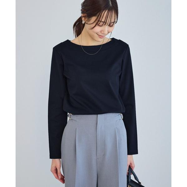 tシャツ 60シルケットボートネックジャケットインナー レディース