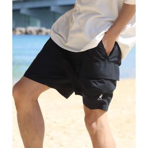パンツ 「KANGOL/カンゴール」別注 水陸両用 ウェビングベルト付き 撥水 カーゴショートパンツ メンズ レディース