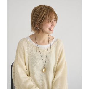 ネックレス 「CLIP BY STAFF/moezo企画」プレートコードネックレス レディース