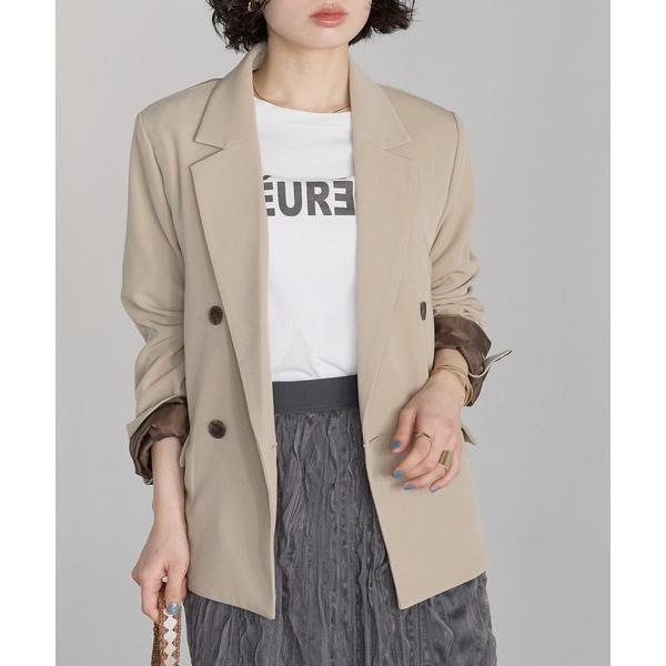 ジャケット テーラードジャケット バイカラー　テーラードジャケット レディース