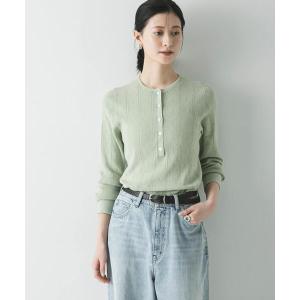 ニット セーター パターンメッシュヘンリーネックニット レディース｜ZOZOTOWN Yahoo!店