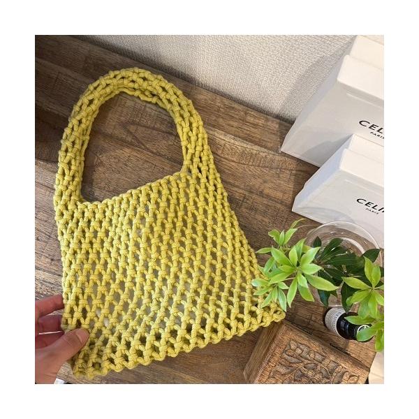 ハンドバッグ ネットバスケットバッグ