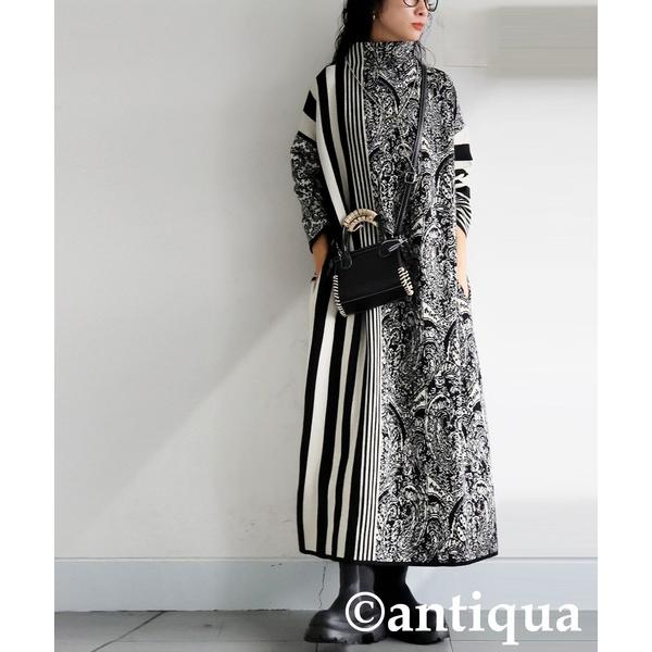 「antiqua」 ニットワンピース R ホワイト系その他 レディース