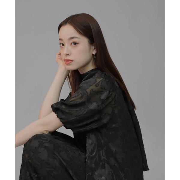 「J by blue」 半袖ワンピース LARGE ブラック レディース