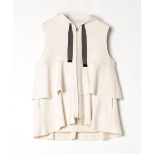 「HERENCIA」 ベスト MEDIUM グレイッシュベージュ レディース