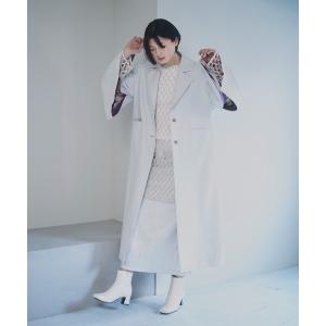 「MECRE」 チェスターコート M グレー レディース