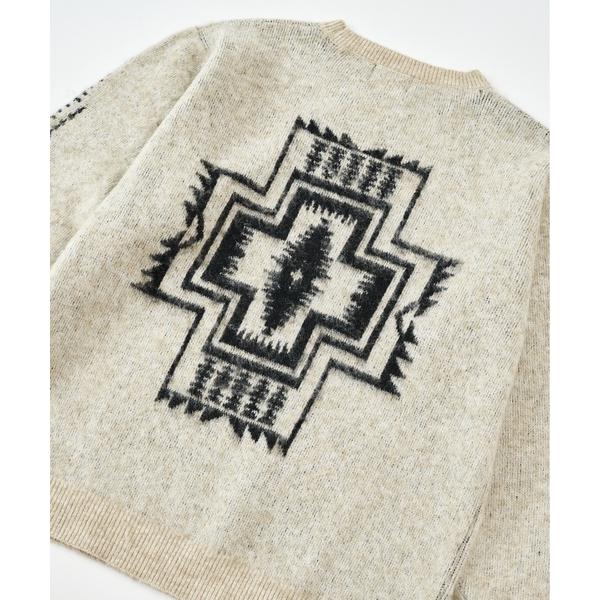 「PENDLETON」 長袖ニット SMALL アイボリー メンズ