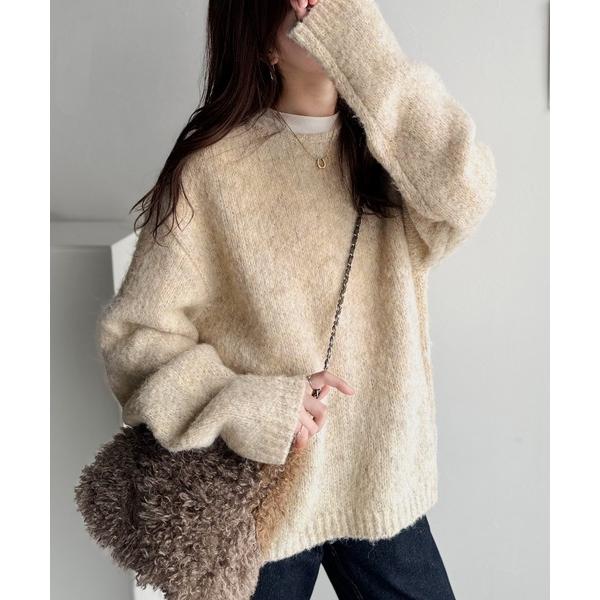 「Java」 長袖ニット X-LARGE ベージュ レディース