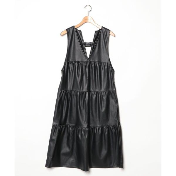 「&amp;LOVE」 サロペットスカート S ブラック レディース