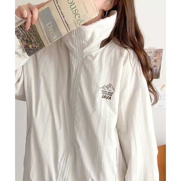 「Java」 ナイロンブルゾン SMALL アイボリー レディース