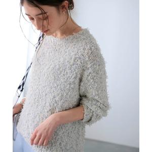 ニット セーター リボンチュールニット レディース