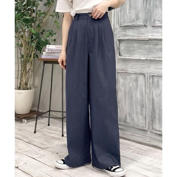 「Java」 スラックス LARGE インディゴブルー レディース