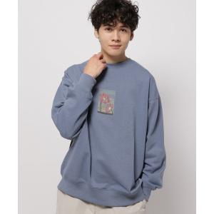 「niko and...」 スウェットカットソー LARGE ブルー メンズ