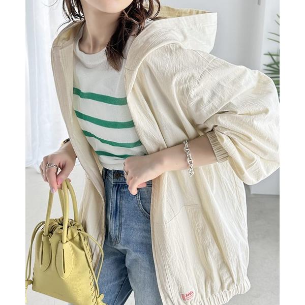 「Java」 ジップアップパーカー LARGE ホワイト系その他 レディース