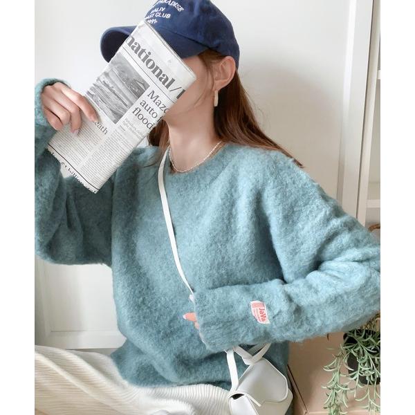 「Java」 長袖ニット MEDIUM ブルー レディース