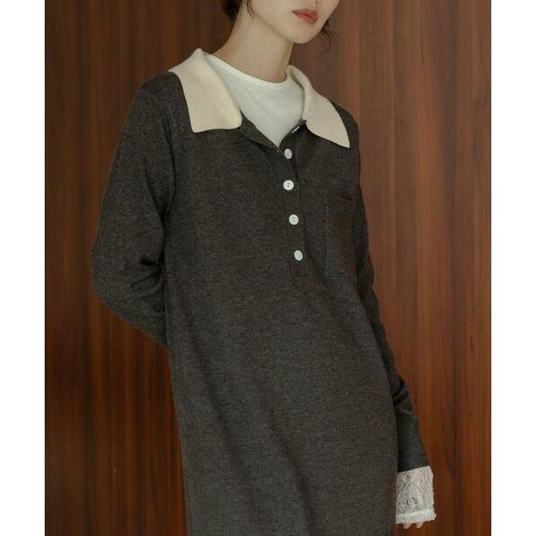 「URBAN RESEARCH Sonny Label」 ニットワンピース FREE チャコールグレ...