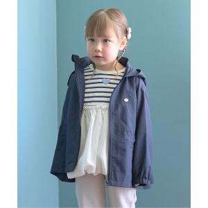 ブルゾン アウター 「スクール対応」「撥水・防汚・耐久・UV」収納袋付きバックフリルAラインマウンテンパーカー キッズ 子供服 女の子