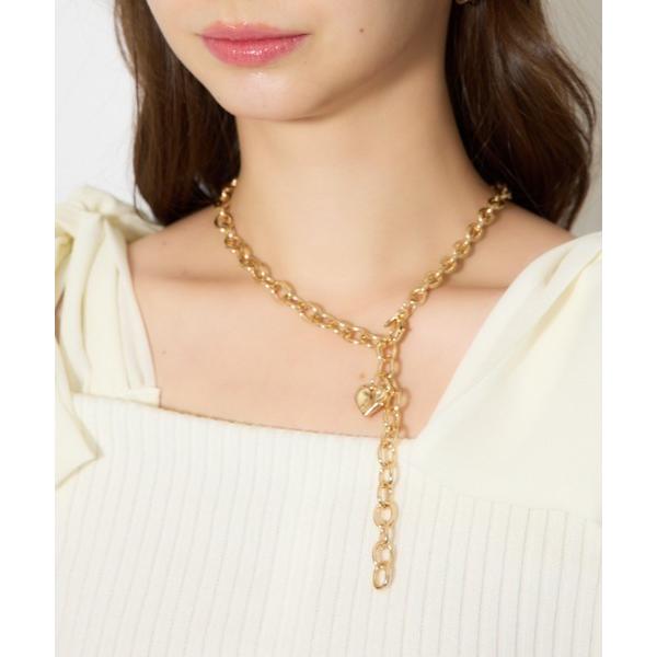 ネックレス ニュアンスハートプレートネックレス レディース