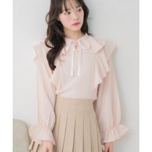 ブラウス シャツ WフリルアソートBL レディース