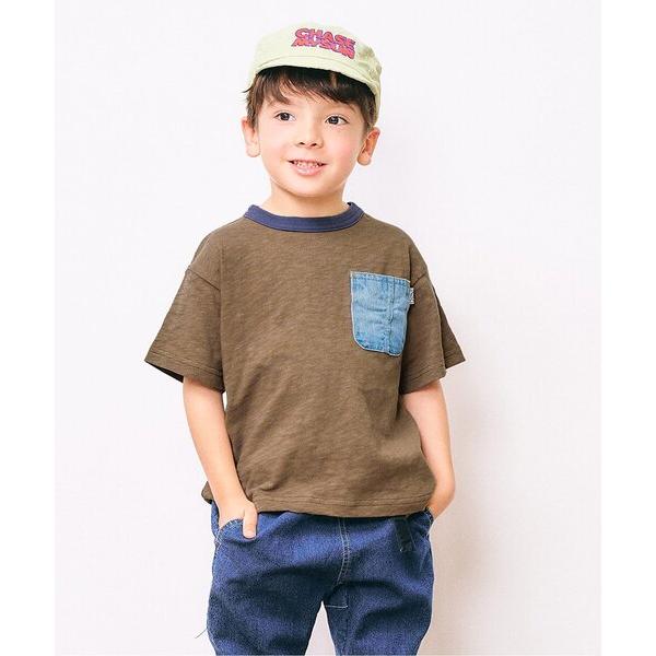 tシャツ デニムポケットTシャツ_ジュニア対応 キッズ 子供服 男の子 女の子